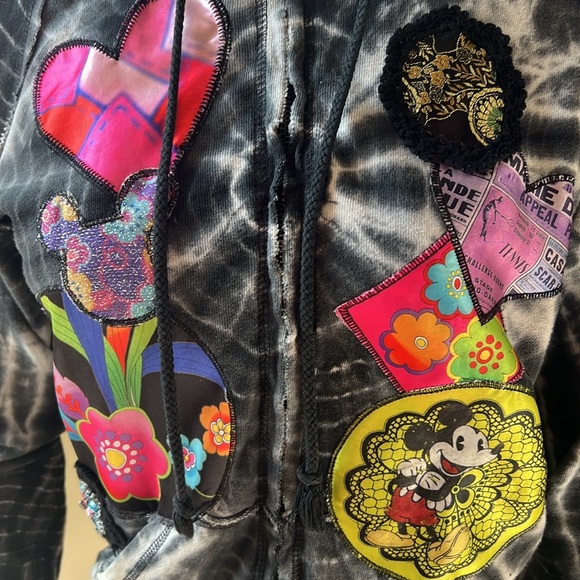 Kingdom Couture Disney Parks Tye Die Zip Hoodie with bonus Disney Ears - Picture 6 of 12